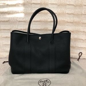 Hermes Garden Party Tote Bag 36 MM Black Negonda